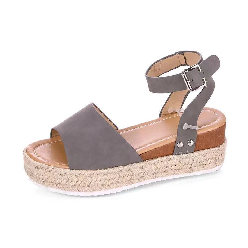 Damen Espadrille Sandalen mit verstellbarem Riemen