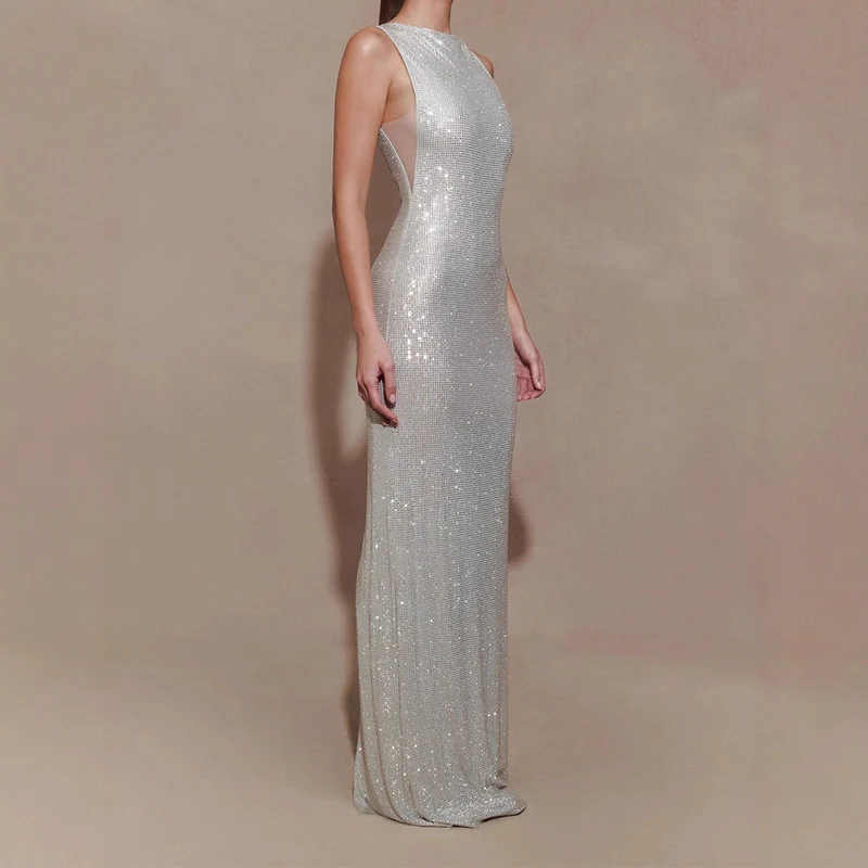 Damen Glitzerndes Abendkleid Nord Taschen