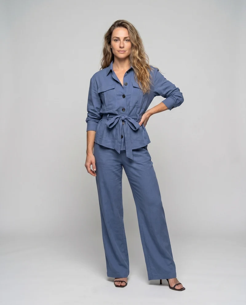 Damen Stylish und modisch geschnittenes Hosenanzug-Set