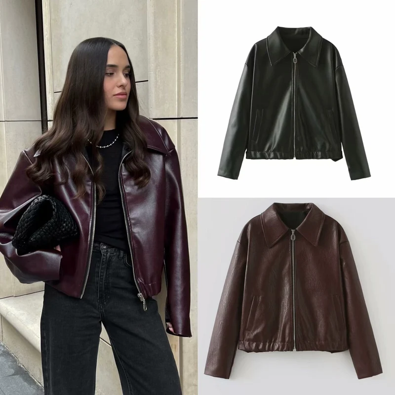 Elegante Lederjacke