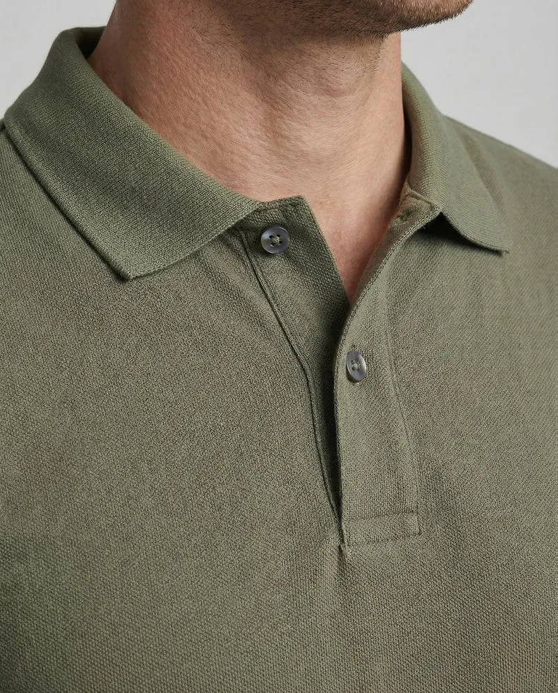 Herren Poloshirt Kurzarm Struktur