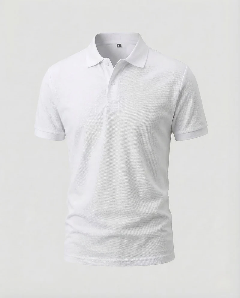 Herren Poloshirt Kurzarm Struktur