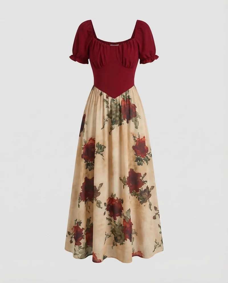 Damen Maxikleid Empire