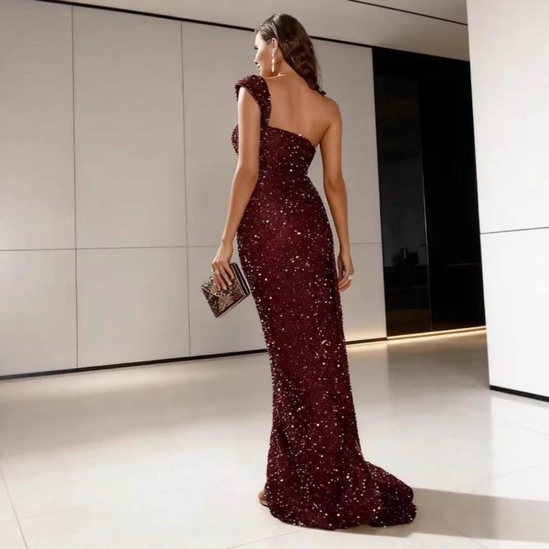 Damen Abendkleid mit funkelnden Pailletten Nord Taschen