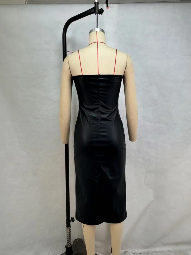 Schlauchtop geteiltes Kleid