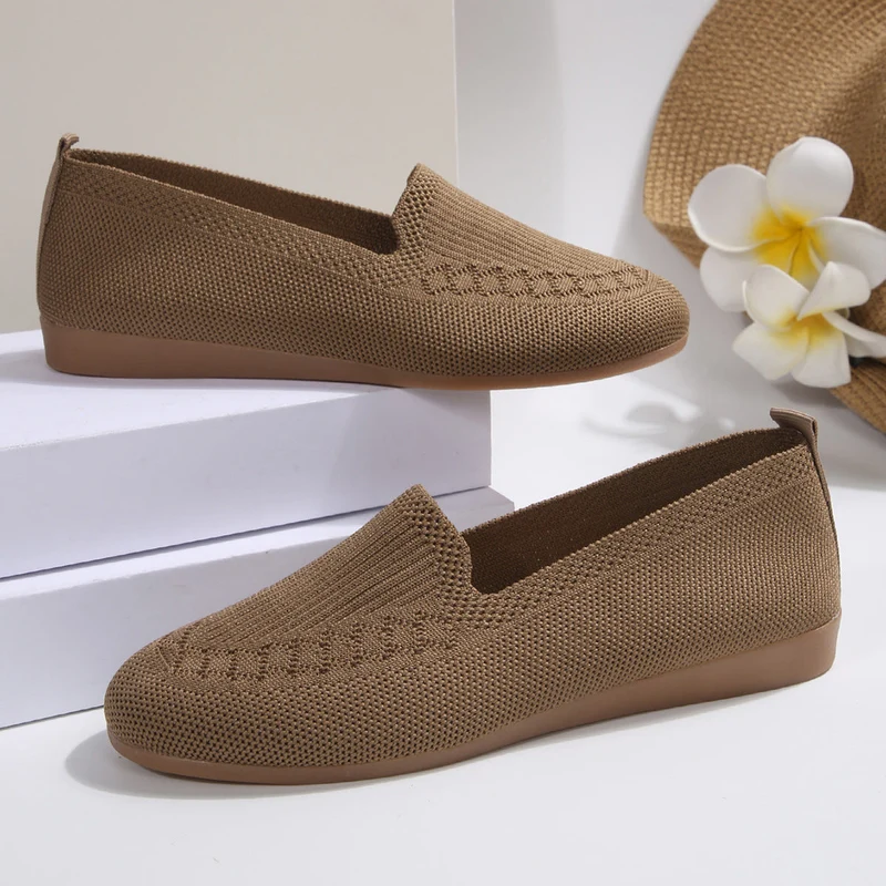 Damen Atmungsaktive Slip-On Ballerinas mit flexiblem Design Nord Taschen