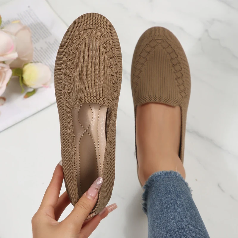 Damen Atmungsaktive Slip-On Ballerinas mit flexiblem Design Nord Taschen