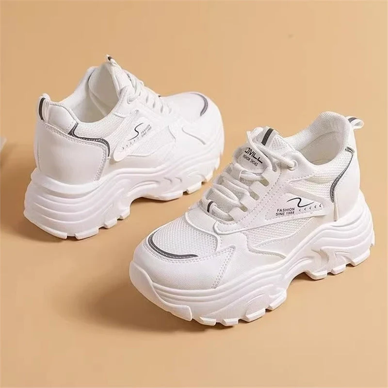 Damen Sportliche Chunky Sneakers mit gepolsterter Sohle und atmungsaktivem Obermaterial