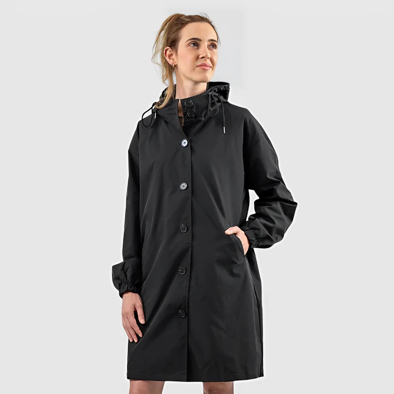 Lässig mit Kapuze und Kordel für Frauen Ideal für Herbst Winter