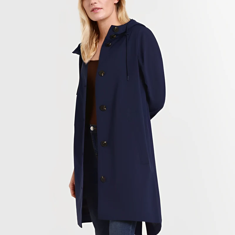 Lässig mit Kapuze und Kordel für Frauen Ideal für Herbst Winter