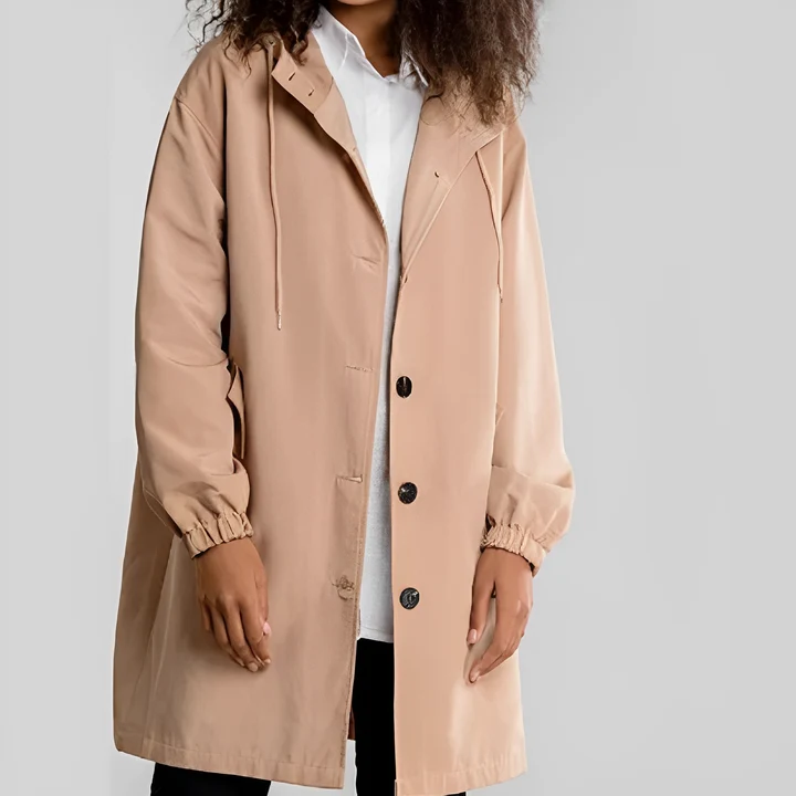 Lässig mit Kapuze und Kordel für Frauen Ideal für Herbst Winter