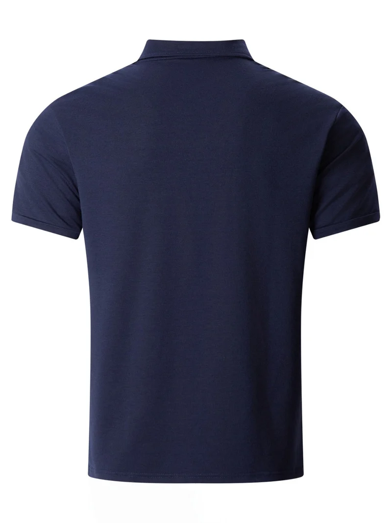 Poloshirt mit Doppeltasche und Revers