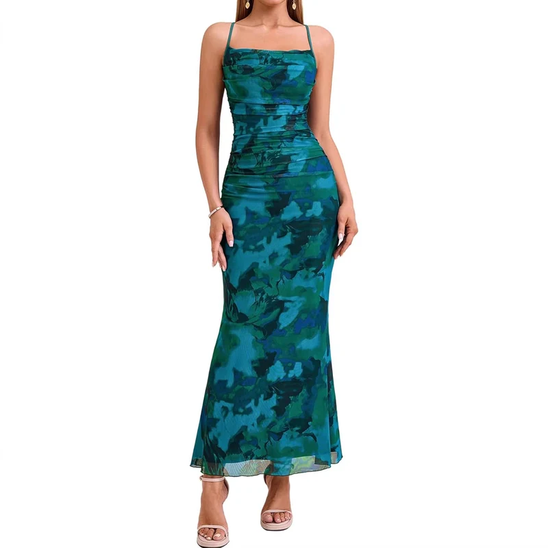 Damen Eingehülltes Abendkleid mit trägerlosem Design und Raffungen Nord Taschen