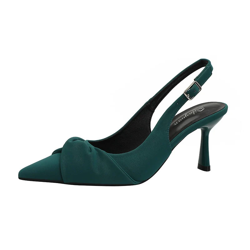 Damen Slingback-Pumps mit eleganter Drapierung Nord Taschen