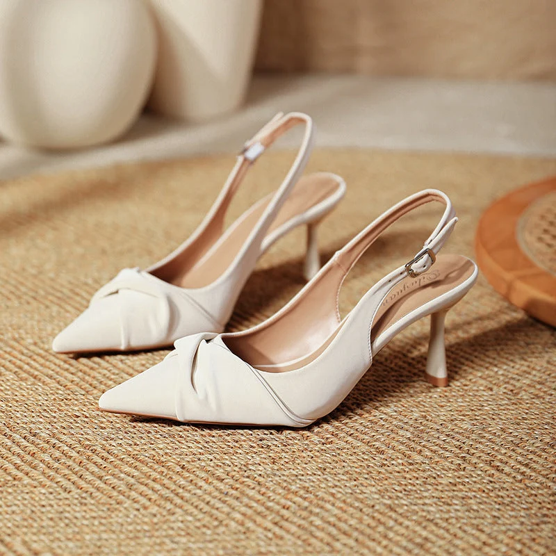 Damen Slingback-Pumps mit eleganter Drapierung Nord Taschen