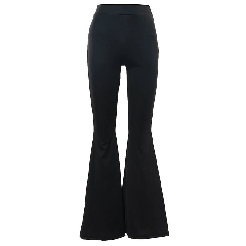 Damen Flared Leggings mit hohem Bund und komfortablem Stretch-Stoff