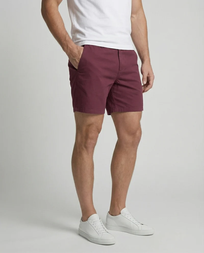 Herren Chino-Shorts Elastisch Komfortbund