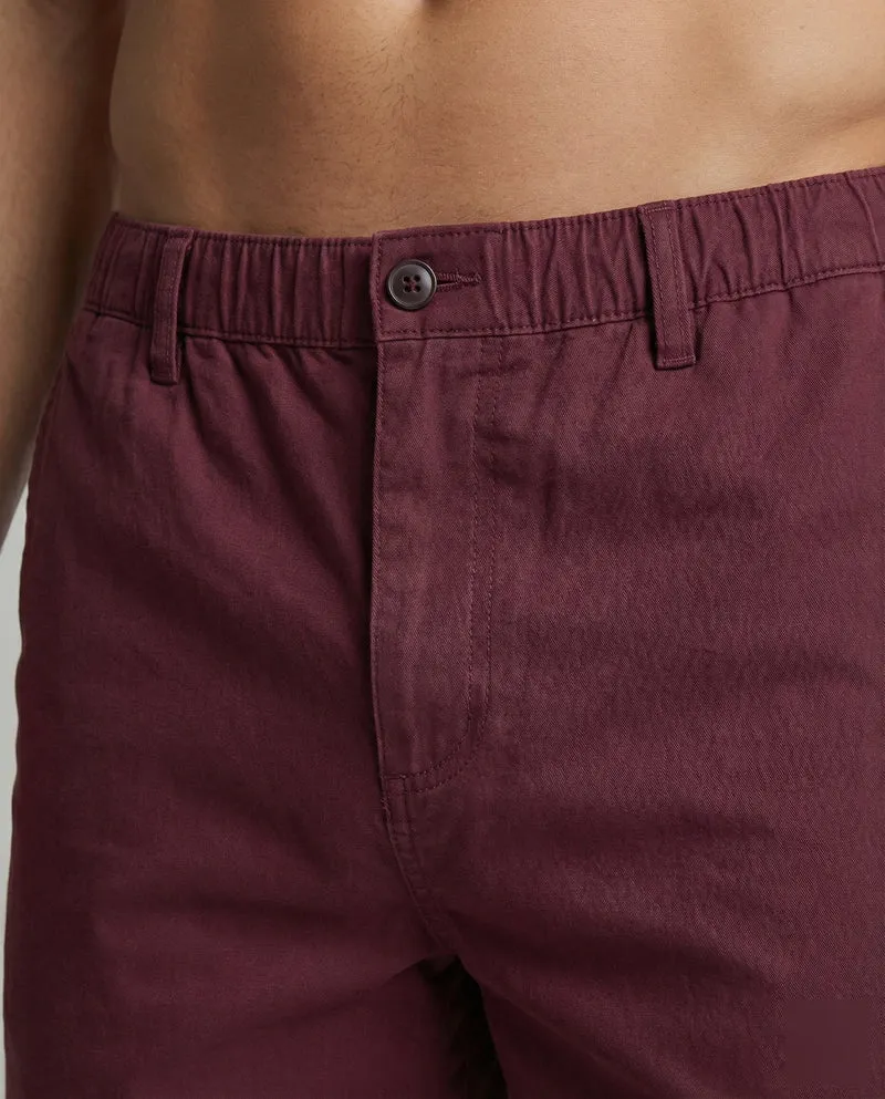 Herren Chino-Shorts Elastisch Komfortbund