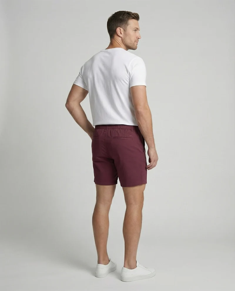 Herren Chino-Shorts Elastisch Komfortbund