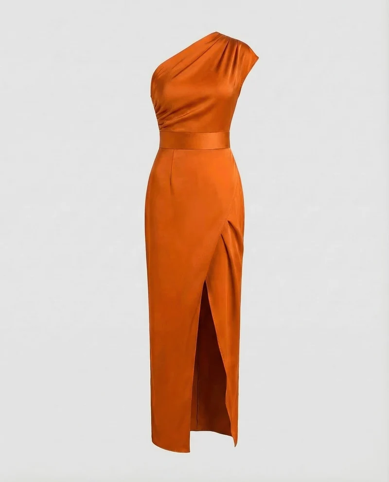 Damen Abendkleid Schulterfrei Korseletteinsatz