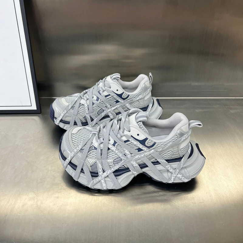 Damen Sportliche Hybrid Sneakers mit elastischer Netzstruktur und stabiler Gummisohle Nord Taschen