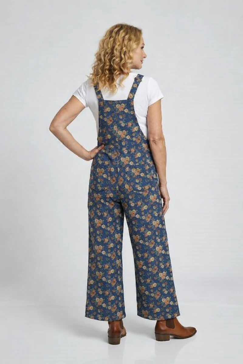 Damen Latzhose Damen Leinenoptik