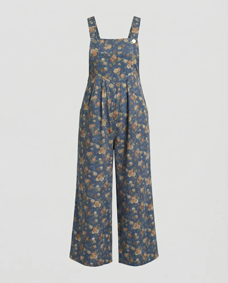 Damen Latzhose Damen Leinenoptik