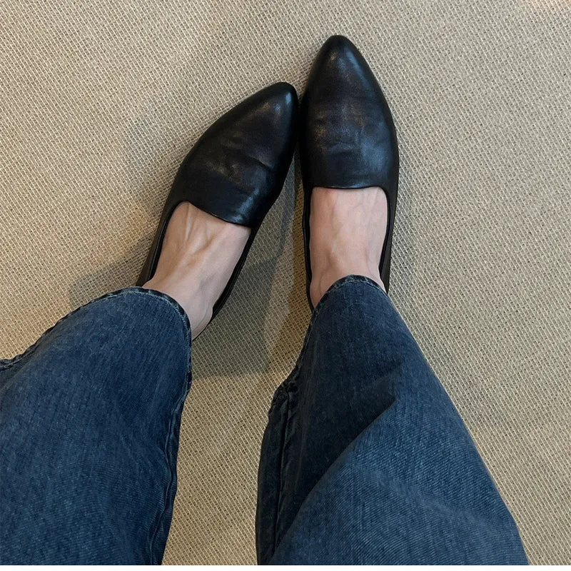 Damen elegante Slippers mit spitz zulaufendem Design und bequemem Fußbett