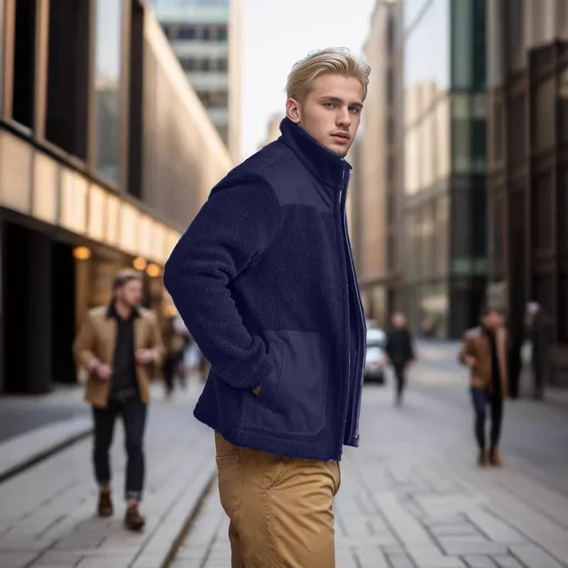 Herren Fleecejacke mit hochwertigem Innenfutter und praktischen Reißverschlusstaschen