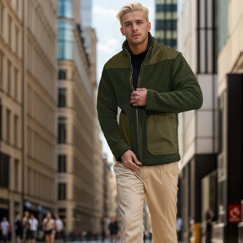 Herren Fleecejacke mit hochwertigem Innenfutter und praktischen Reißverschlusstaschen