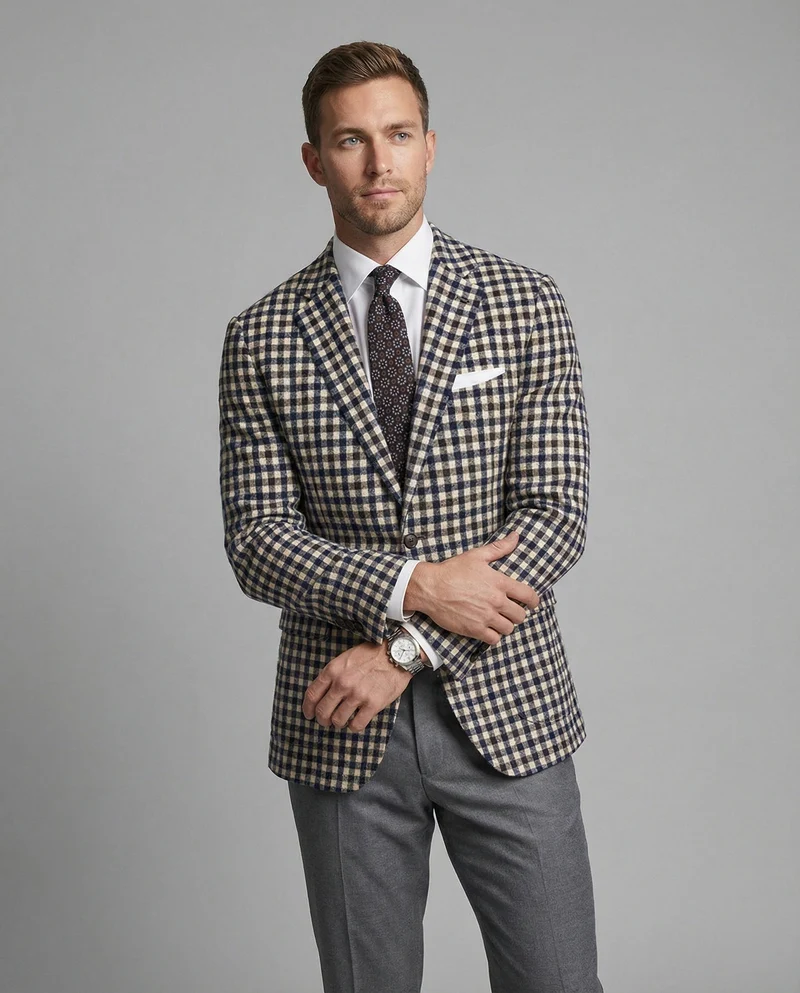Herren karierter Blazer – sportlich eleganter Herren Blazer