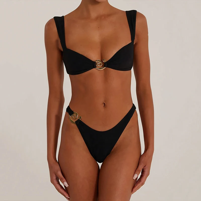 Damen Bikini mit eleganten Ringen und hohem Beinausschnitt Nord Taschen