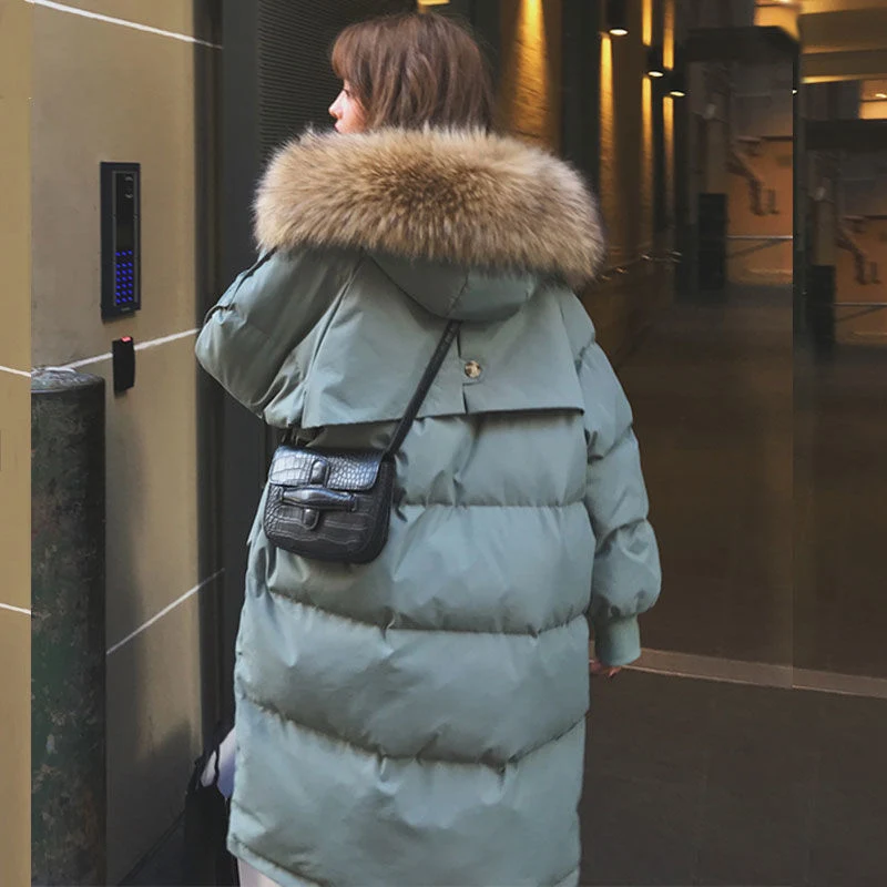 Nord Taschen | Gepolstertes Jacket mit Pelzkragen für Damen