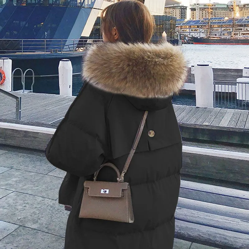 Nord Taschen | Gepolstertes Jacket mit Pelzkragen für Damen