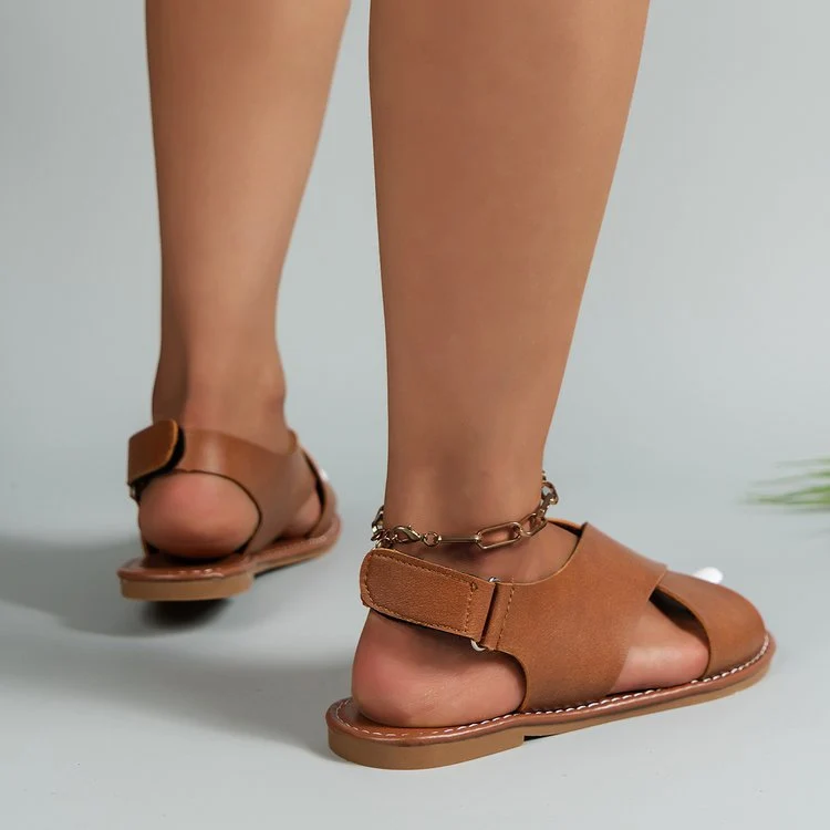 Damen Komfortsandalen mit elegantem Riemen und Dekoration