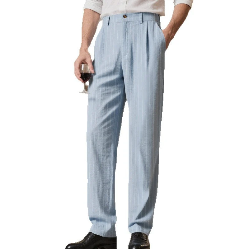 Herren elegante Streifenhose mit hohem Tragekomfort und stilvollem Design