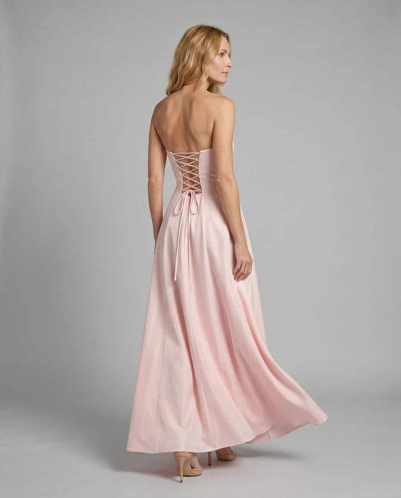 Damen Elegant drapiertes Abendkleid Nord Taschen