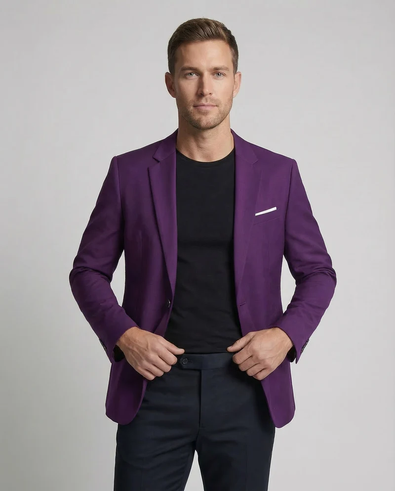 Herren Sakko Slim Ein Knopf