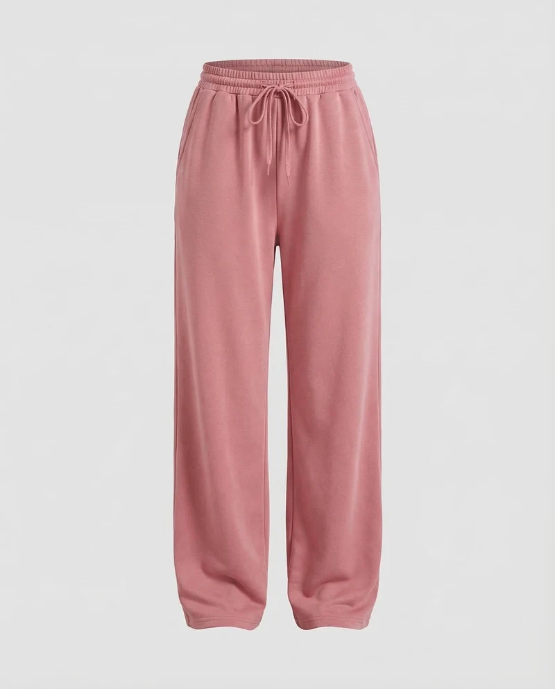 Damen Elegante Loungehose Weit
