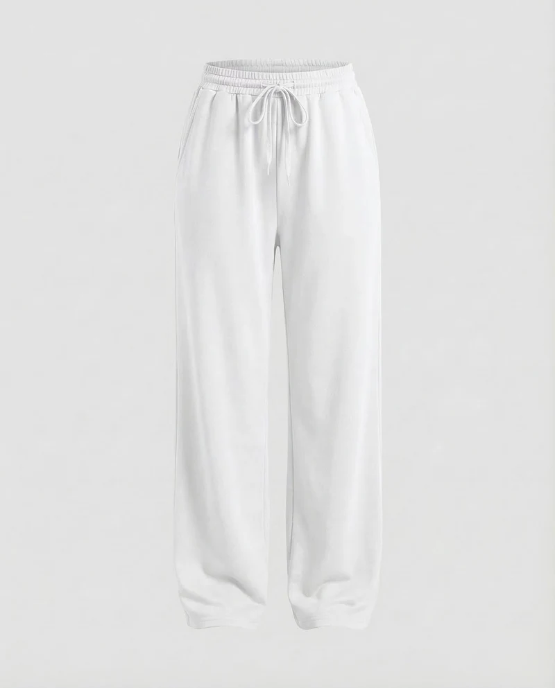 Damen Elegante Loungehose Weit