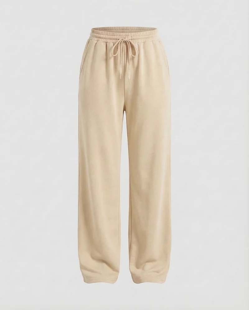 Damen Elegante Loungehose Weit