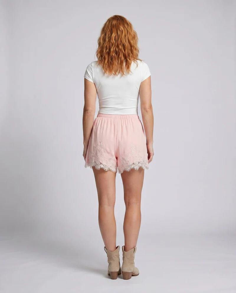 Damen elegante Satinhose Nord Taschen