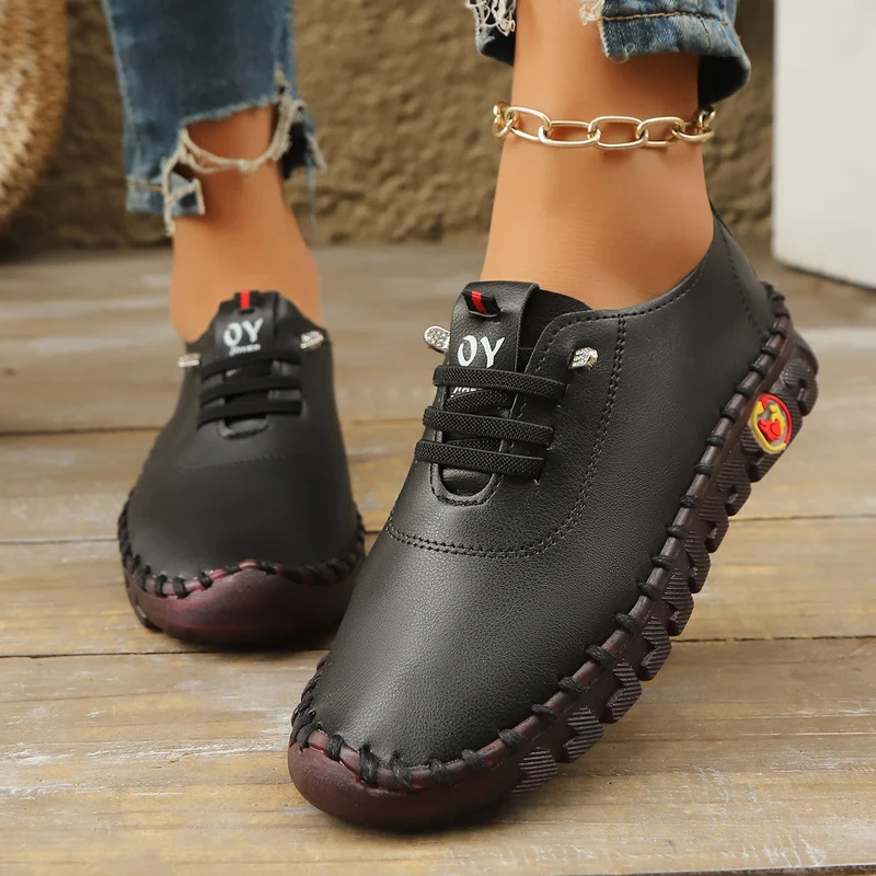 Damen Atmungsaktive und bequeme Freizeitschuhe mit elastischen Schnürsenkeln Nord Taschen