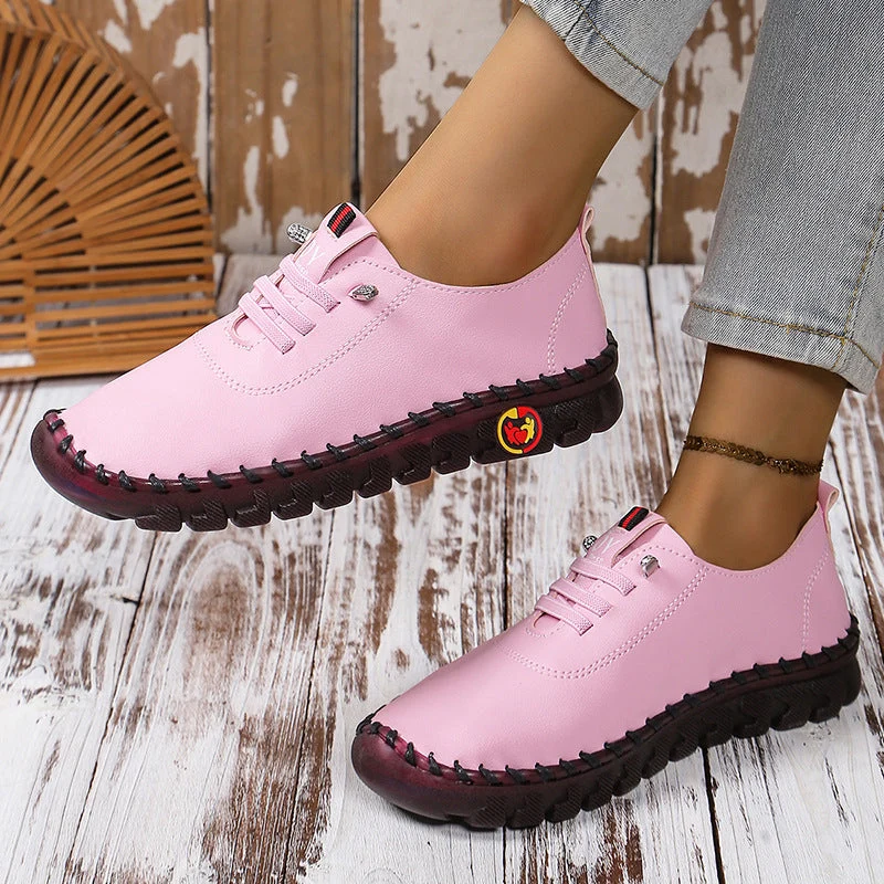 Damen Atmungsaktive und bequeme Freizeitschuhe mit elastischen Schnürsenkeln Nord Taschen
