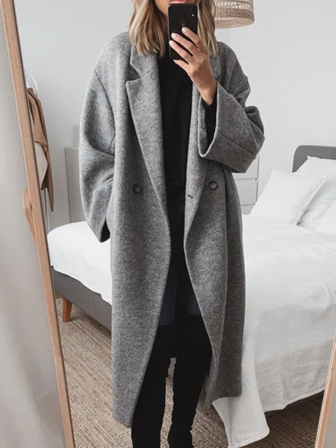 Klassischer langer Mantel für Damen