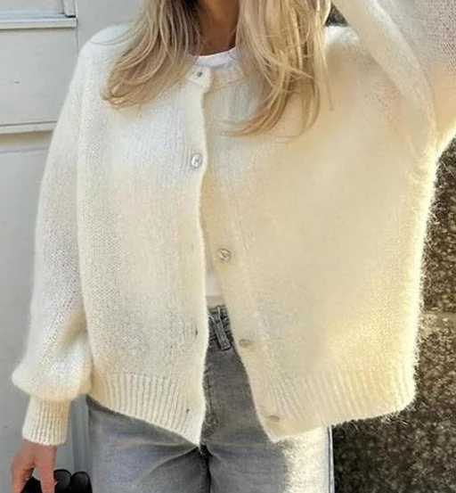 Damen kuscheliger Cardigan aus weichem Mohair