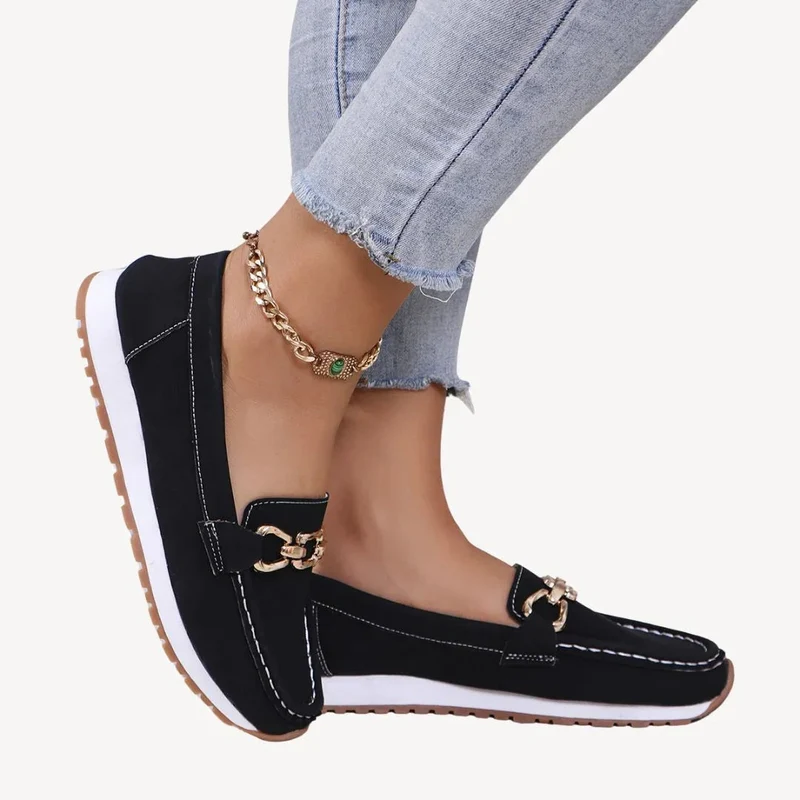 Damen Mokassin mit Kettendetail