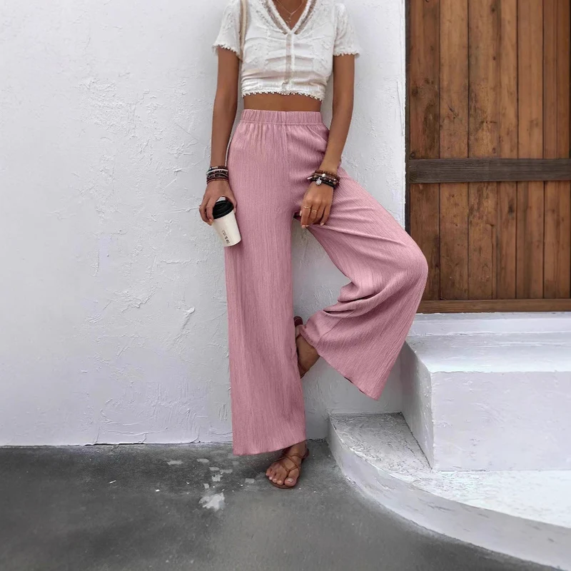Damen Weite Plissee-Hose aus atmungsaktivem Material Nord Taschen