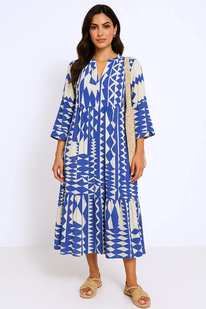 Bedrucktes Hemdkleid