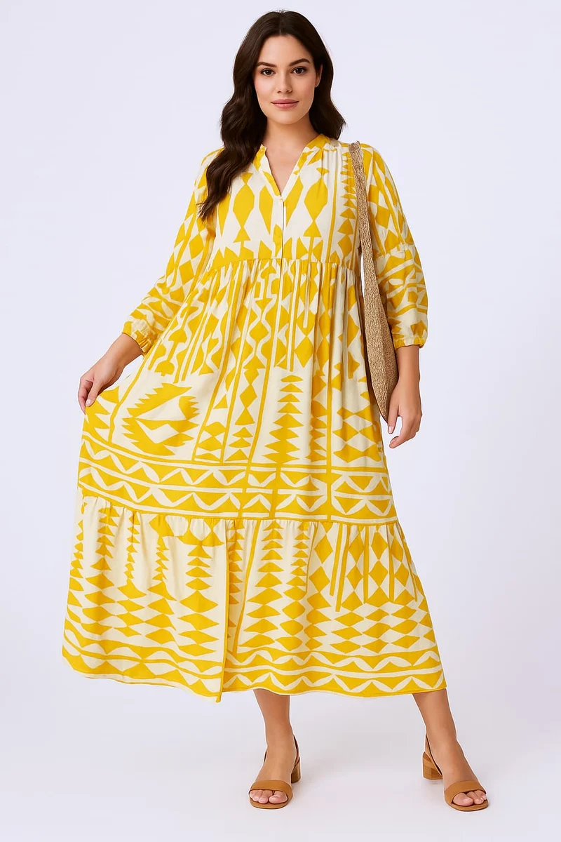 Bedrucktes Hemdkleid